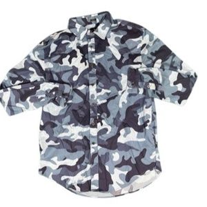 Marc Ecko Navy Fatigue Button up